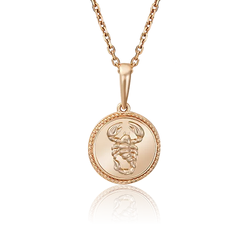 Подвеска «Знак зодиака Скорпион» из красного золота 03-3110-08-000-1110-66