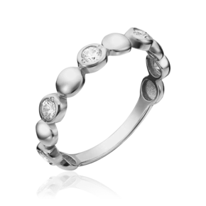 Кольцо из белого золота с фианитами 01-5344-00-501-1120-38