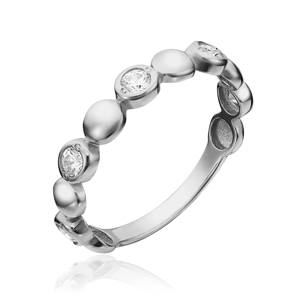 Кольцо из белого золота с фианитами 01-5344-00-501-1120-38