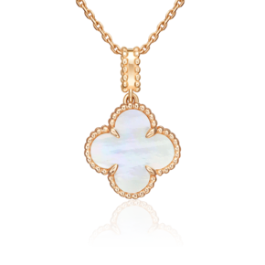 Подвеска «Клевер» из красного золота с перламутром 03-3637-00-744-1110