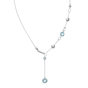 Колье из белого золота с топазами 07-0229-00-201-1120-46