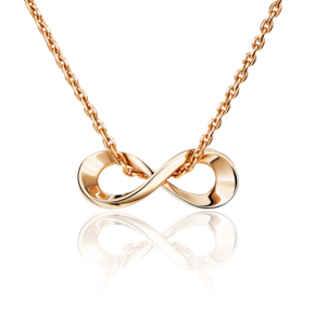 Подвеска-бегунок «Бесконечность» из красного золота