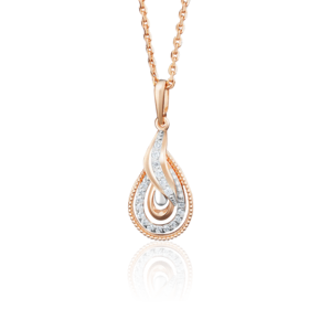 Подвеска из красного золота с фианитами 03-2701-00-401-1110-03