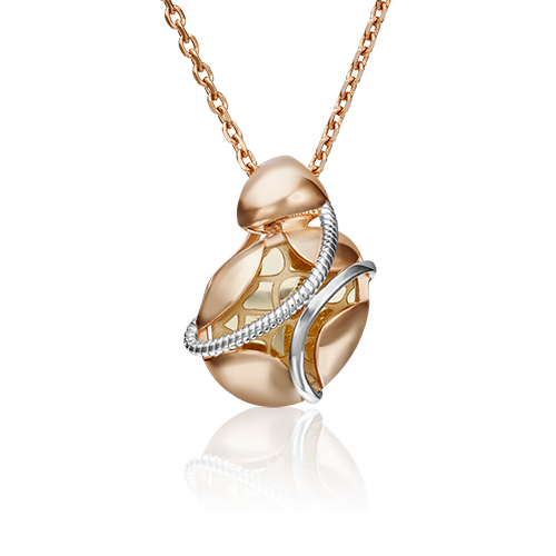 Подвеска из комбинированного золота 03-2934-00-000-1113-65