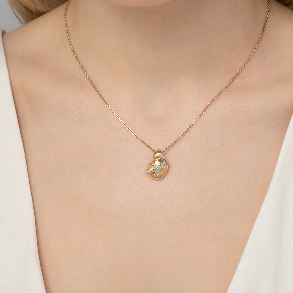 Подвеска из комбинированного золота 03-2934-00-000-1113-65