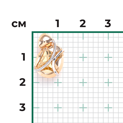 Подвеска из комбинированного золота 03-2934-00-000-1113-65