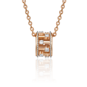 Подвеска-бегунок из комбинированного золота с фианитами 03-3066-00-401-1111-65