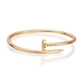 Браслет «Гвоздь» жесткий из красного золота