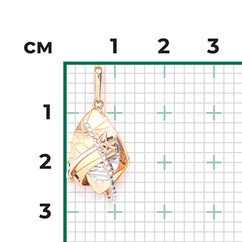 Подвеска из комбинированного золота 03-2826-00-000-1111-48