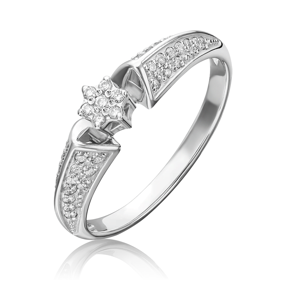 Кольцо из белого золота с бриллиантами 01-1087-00-101-1120-30