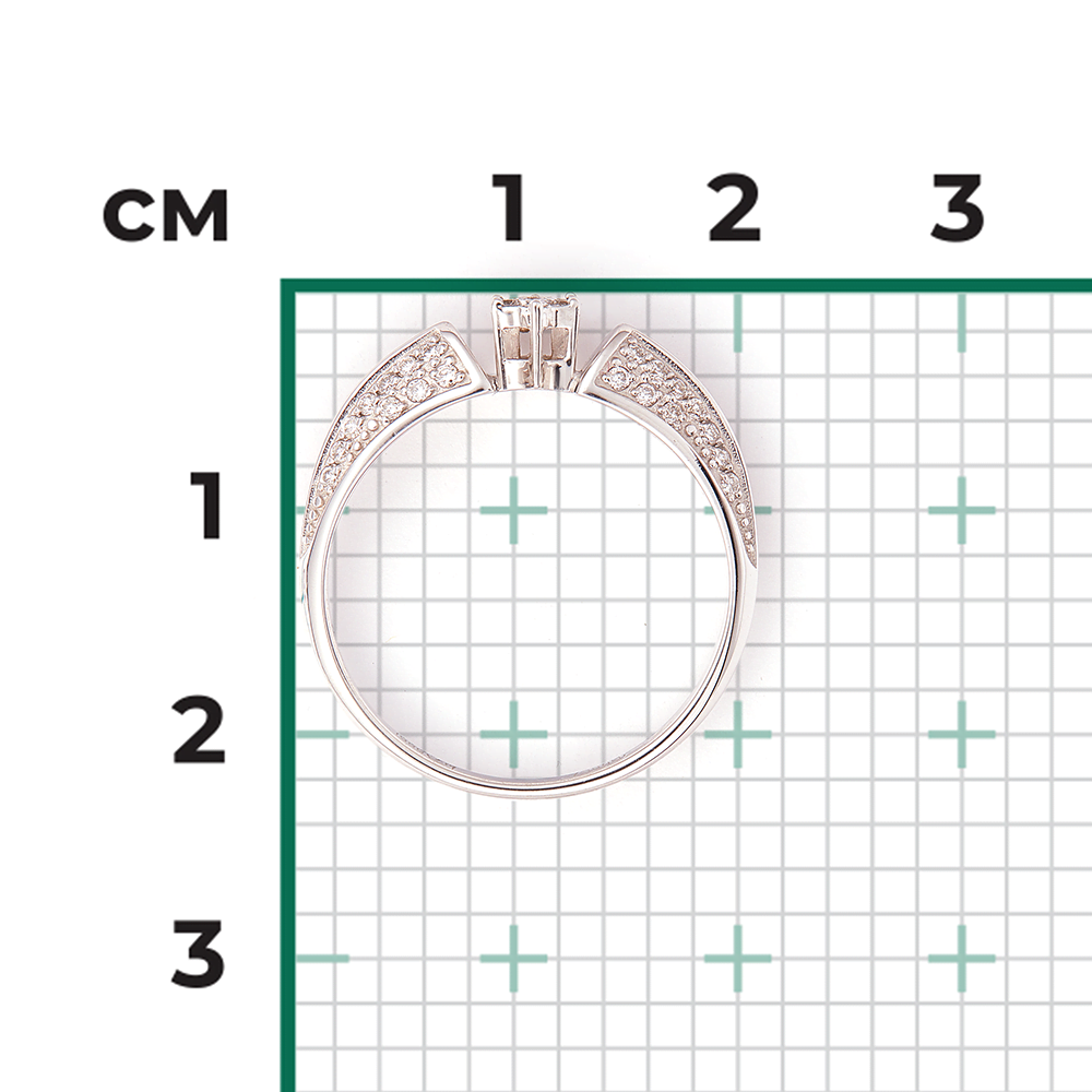 Кольцо из белого золота с бриллиантами 01-1087-00-101-1120-30
