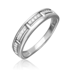 Кольцо из белого золота с бриллиантами 01-0878-00-101-1120-30