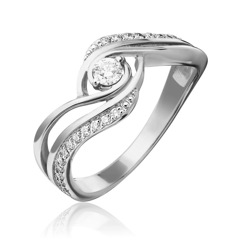 Кольцо из белого золота с бриллиантами 01-0882-00-101-1120-30