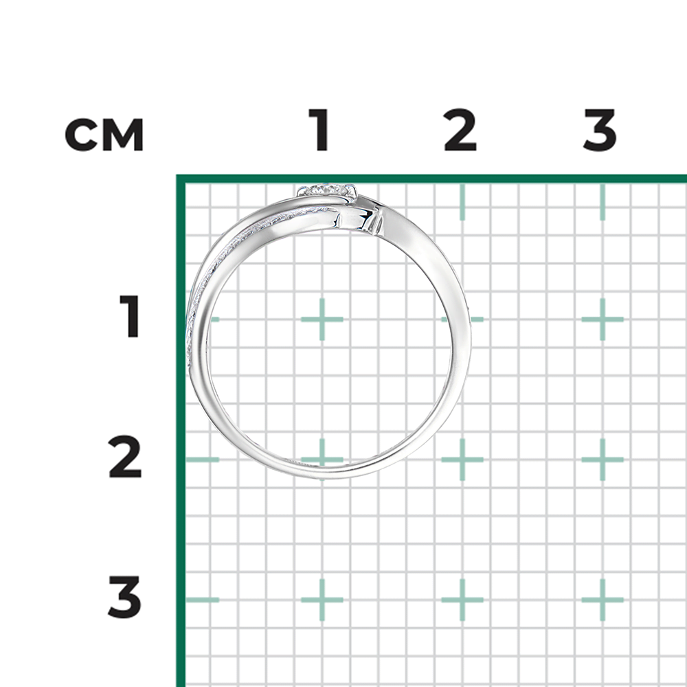 Кольцо из белого золота с бриллиантами 01-0882-00-101-1120-30