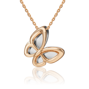 Подвеска «Бабочка. Мгновения красоты» из комбинированного золота 03-3287-00-000-1111