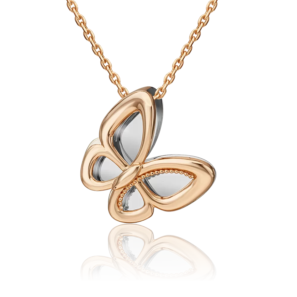 Подвеска «Бабочка. Мгновения красоты» из комбинированного золота 03-3287-00-000-1111