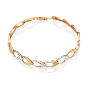 Браслет из красного золота с алмазной гранью 05-0252-00-000-1110-04