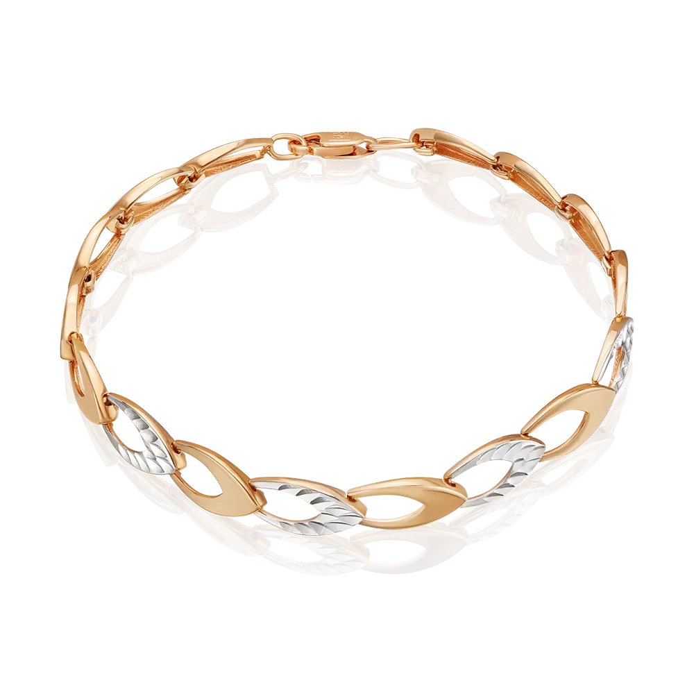 Браслет из красного золота с алмазной гранью 05-0252-00-000-1110-04