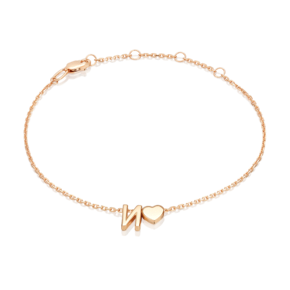 Браслет «Буква И» из красного золота 05-0858-И-000-1110