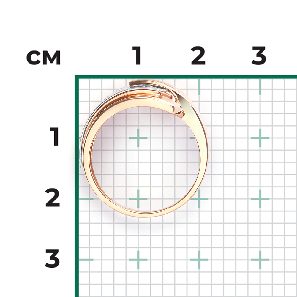 Кольцо из комбинированного золота 01-5763-00-000-1111