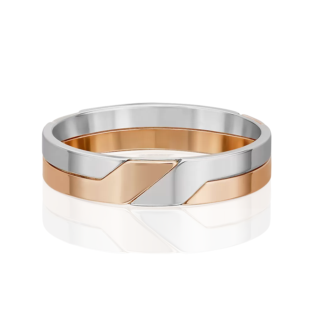 Обручальное кольцо из комбинированного золота 01-5687-00-000-1111