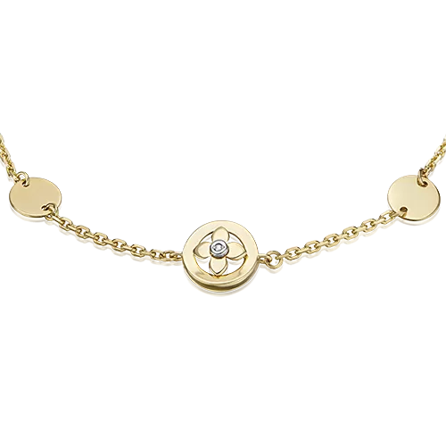 Браслет из комбинированного золота с бриллиантом 05-0741-00-101-1121