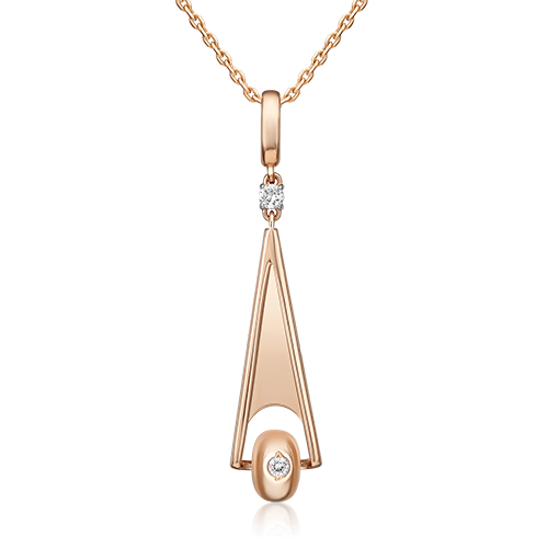 Подвеска из комбинированного золота с натуральными топазами white 03-3319-00-201-1111