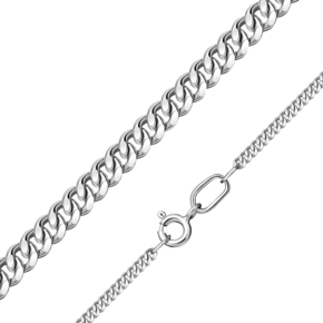 Цепь из серебра с алмазной гранью (плетение «Панцирное»)