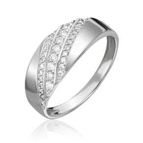 Кольцо из белого золота с бриллиантами 01-1073-00-101-1120-30