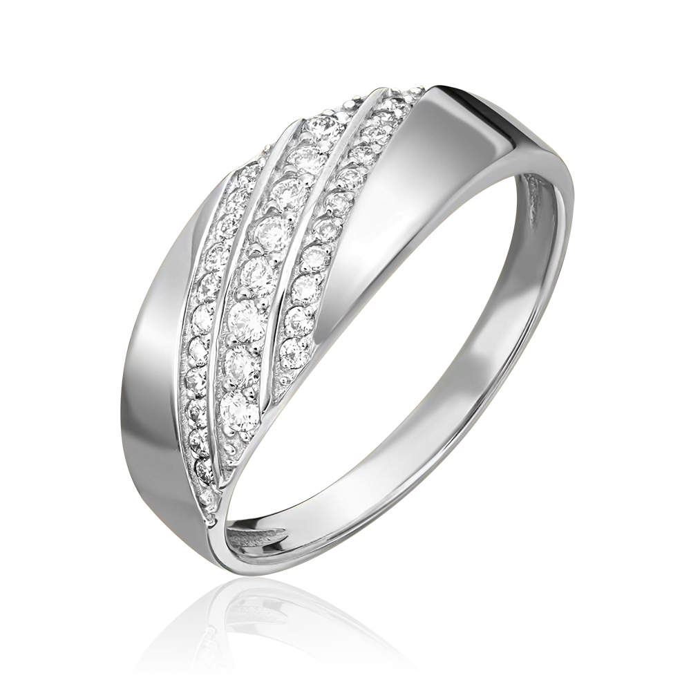 Кольцо из белого золота с бриллиантами 01-1073-00-101-1120-30