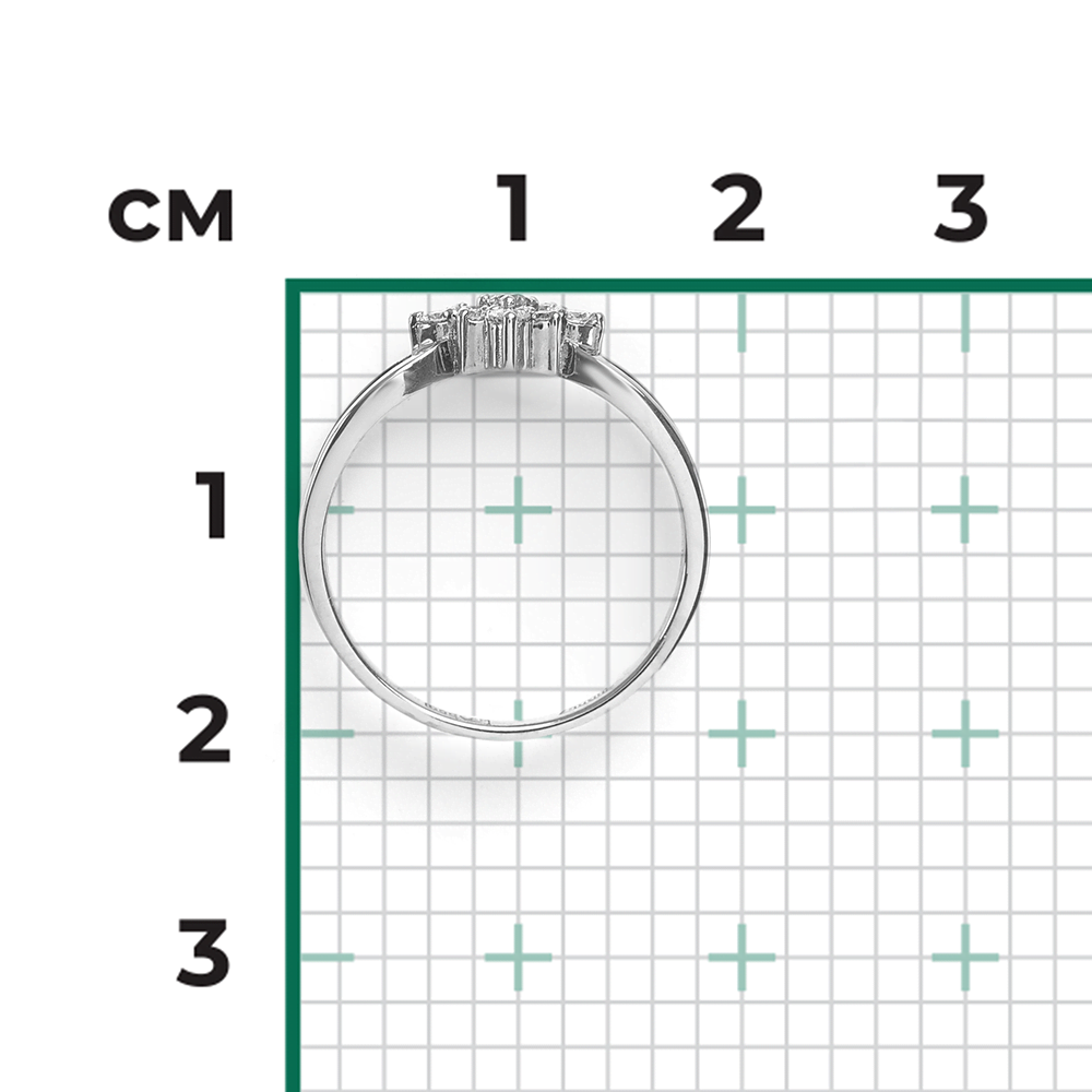 Кольцо из белого золота с бриллиантами 01-1075-00-101-1120-30