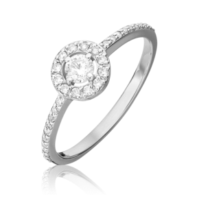 Кольцо из белого золота с бриллиантами 01-1077-00-101-1120-30