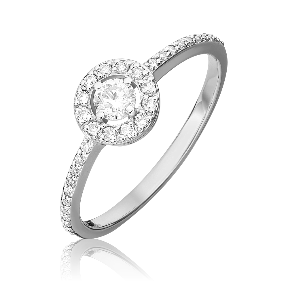 Кольцо из белого золота с бриллиантами 01-1077-00-101-1120-30