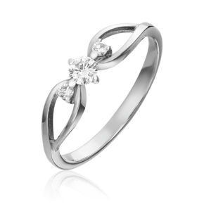 Кольцо из белого золота с бриллиантами 01-1079-00-101-1120-30