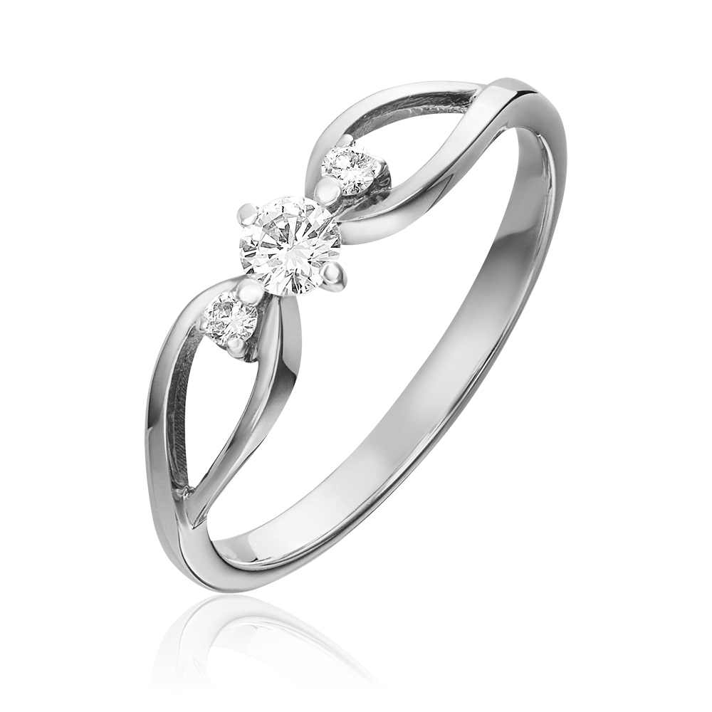 Кольцо из белого золота с бриллиантами 01-1079-00-101-1120-30