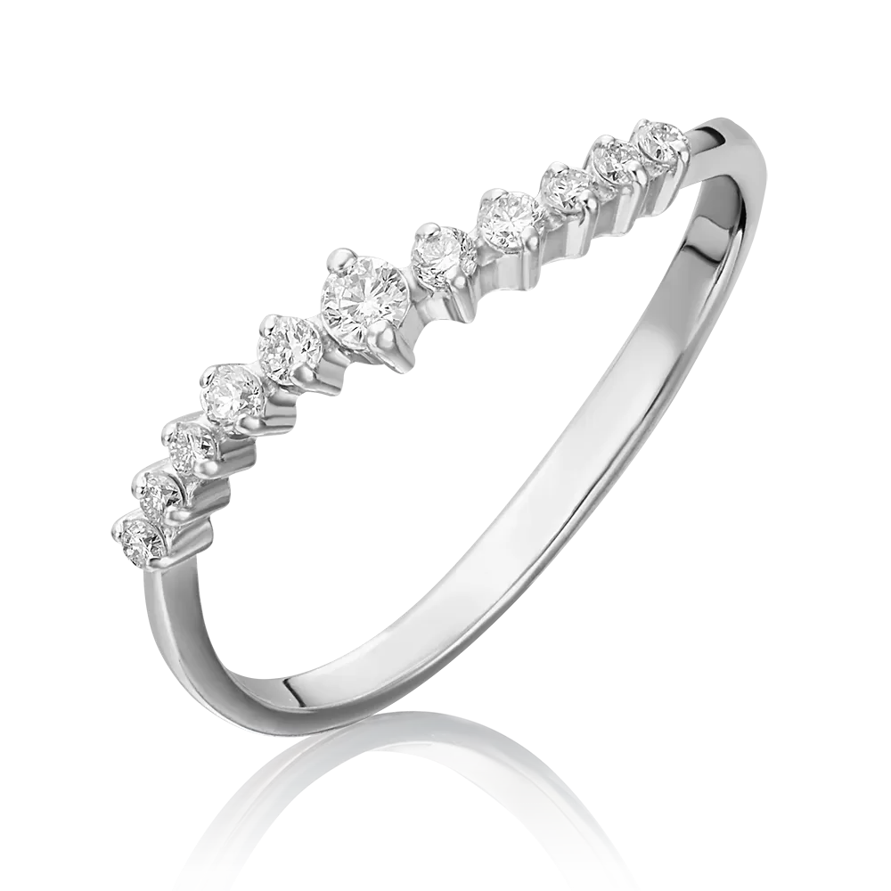 Кольцо из белого золота с бриллиантами 01-1081-00-101-1120-30