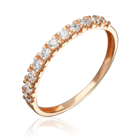 Кольцо из красного золота с фианитами 01-5990-00-401-1110