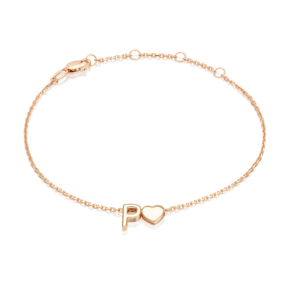 Браслет «Буква Р» из красного золота 05-0858-Р-000-1110