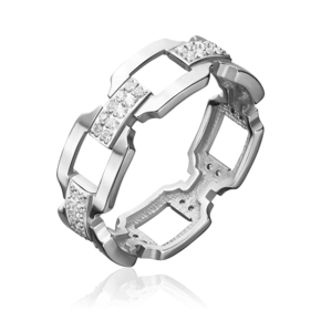 Кольцо из серебра с фианитами 01-2314-00-401-0200