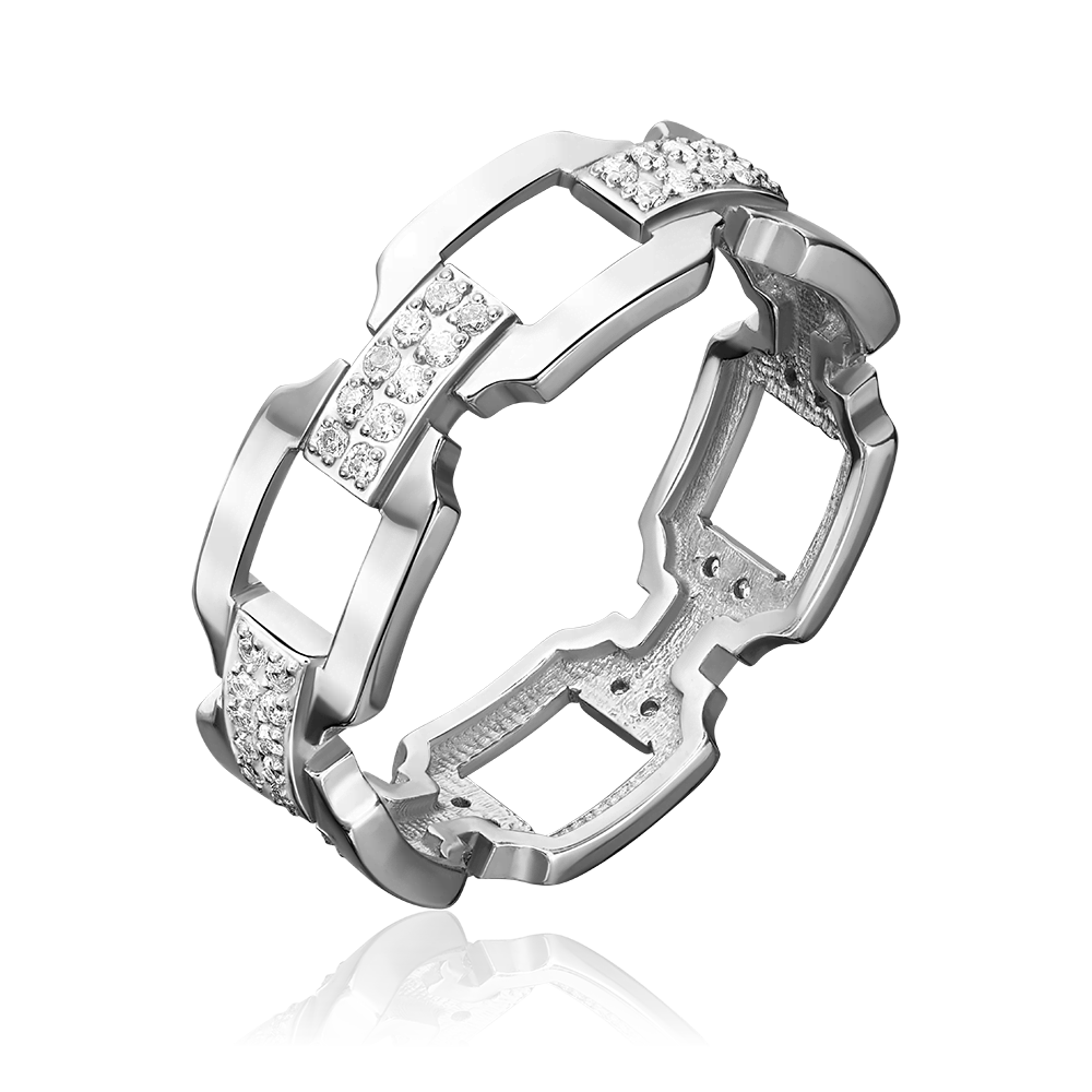 Кольцо из серебра с фианитами 01-2314-00-401-0200