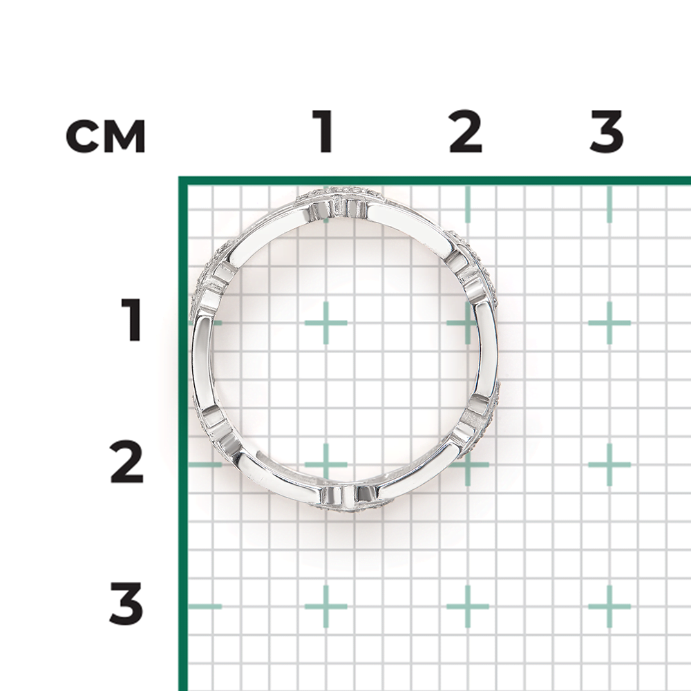 Кольцо из серебра с фианитами 01-2314-00-401-0200