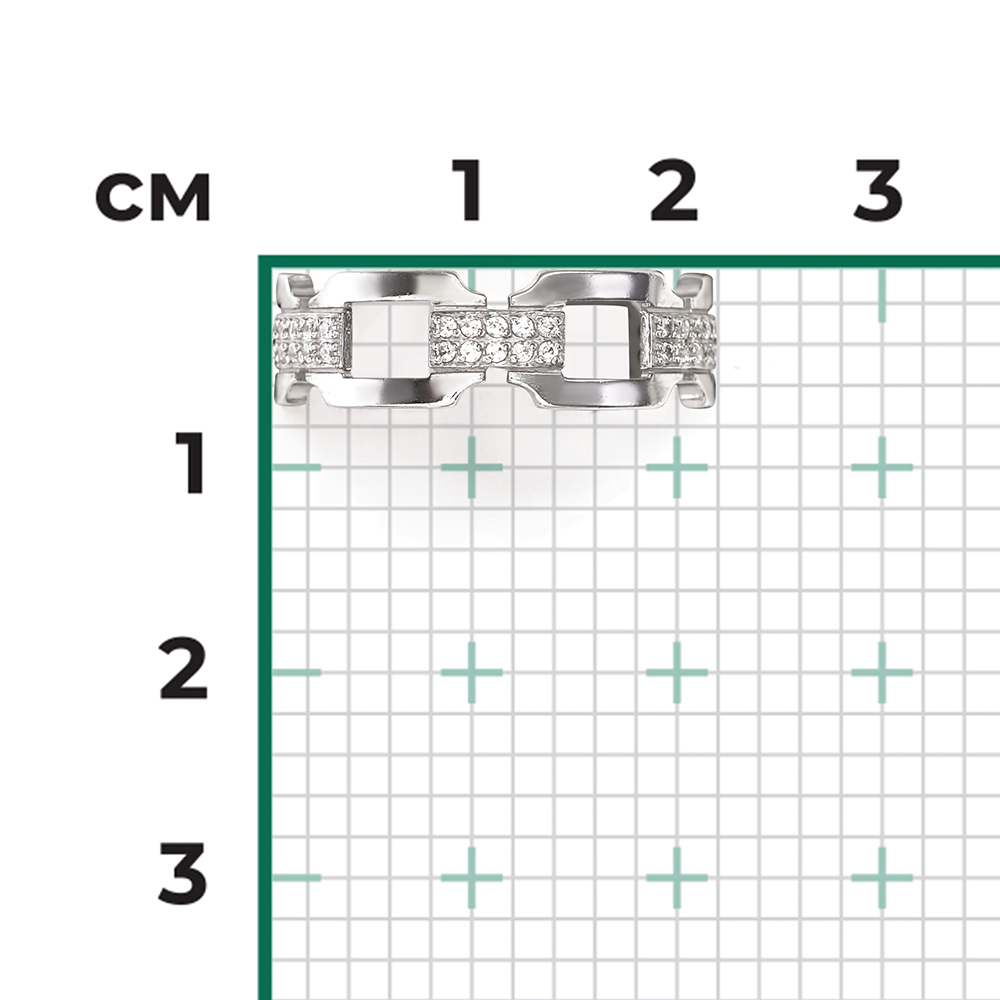 Кольцо из серебра с фианитами 01-2314-00-401-0200