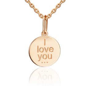 Подвеска «Я люблю тебя...» из красного золота 03-3661-00-000-1110