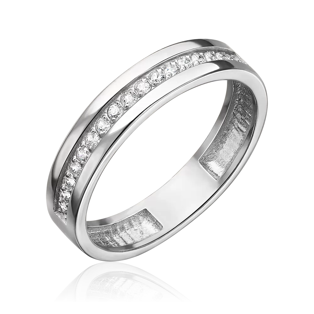 Кольцо из серебра с фианитами 01-1770-00-401-0200