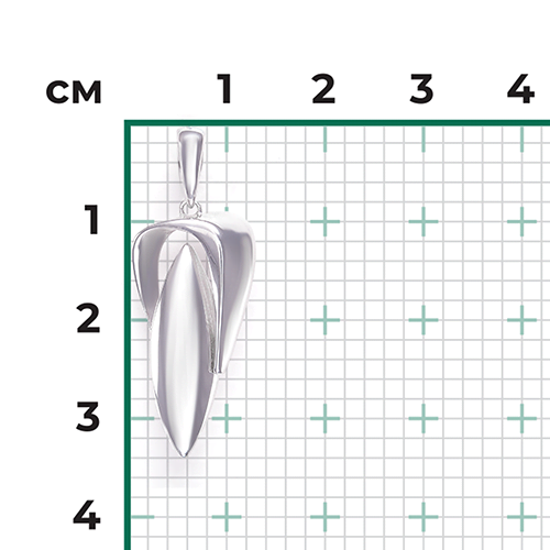 Подвеска «Грация» из серебра 03-3335-00-000-0200