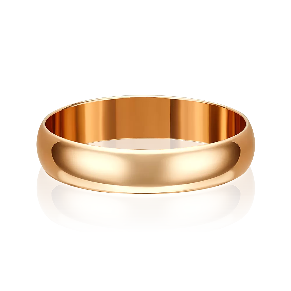 Обручальное кольцо из красного золота 01-3923-00-000-1110-11