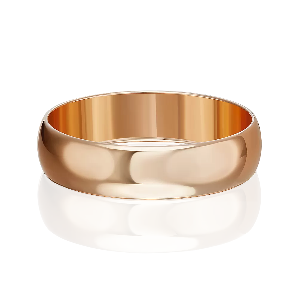 Обручальное кольцо из красного золота 01-3925-00-000-1110-11