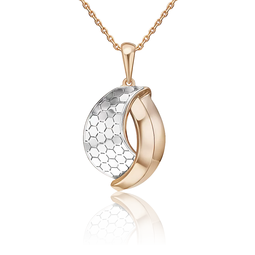 Подвеска из комбинированного золота 03-3482-01-000-1111