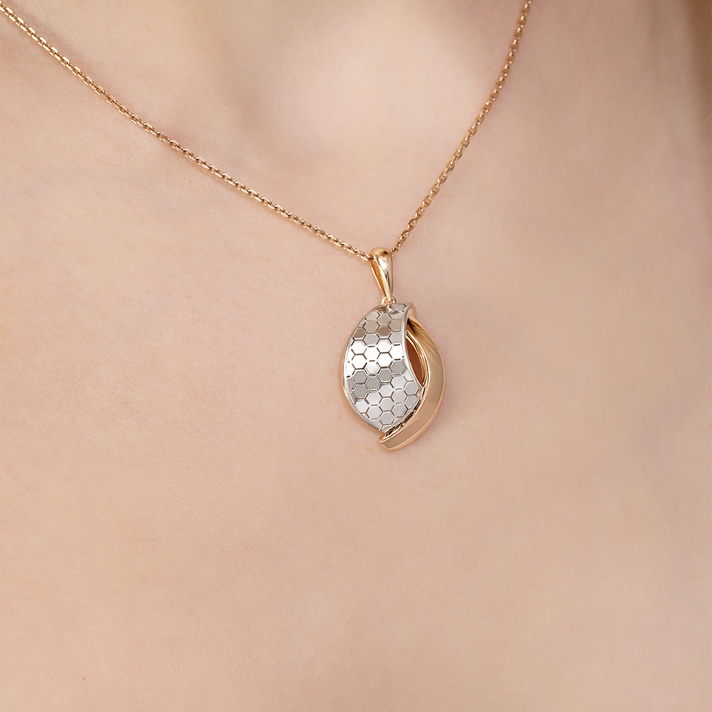 Подвеска из комбинированного золота 03-3482-01-000-1111