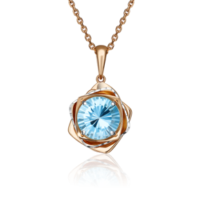 Подвеска из красного золота с топазом 03-2953-00-201-1110-46